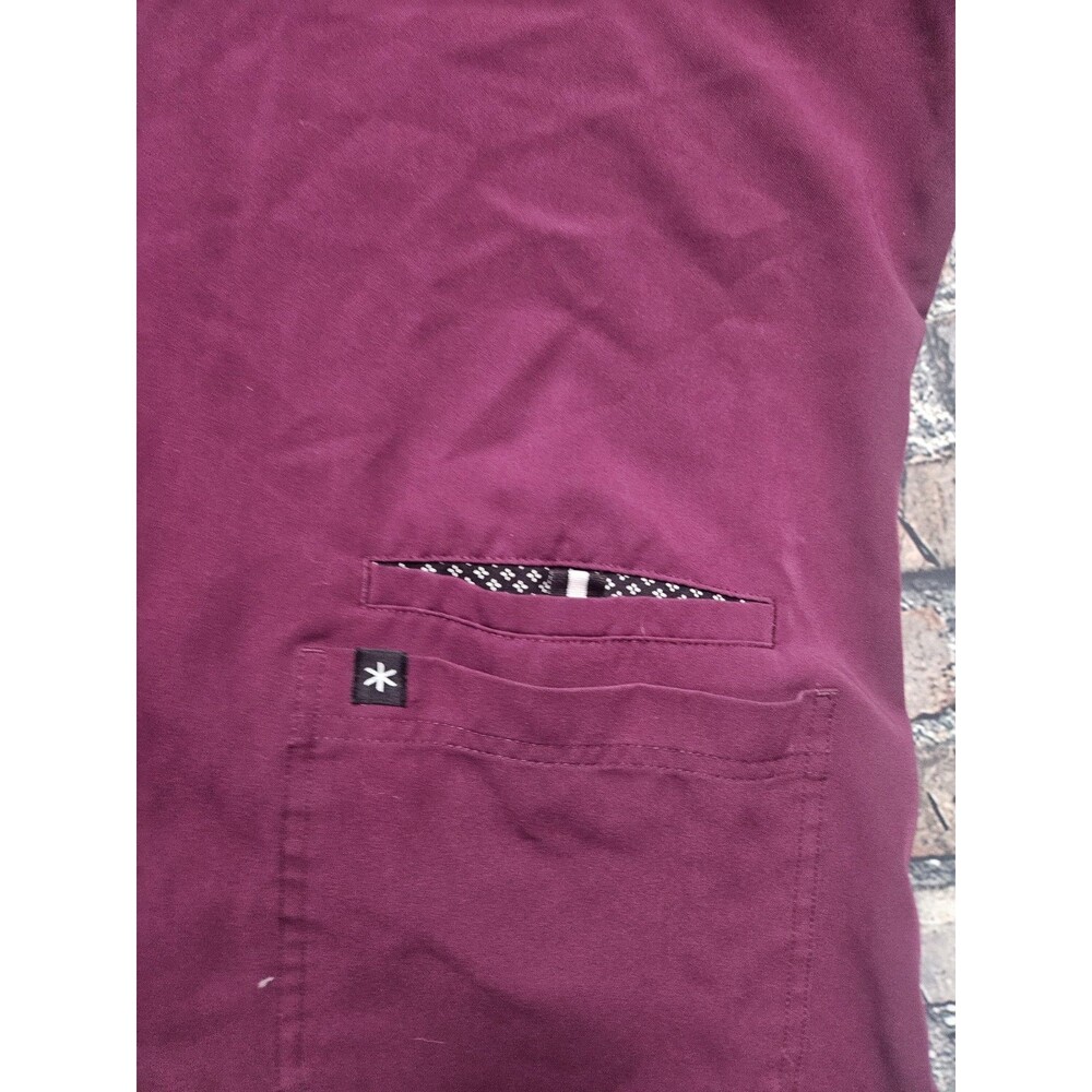 Beyond Scrubs Top Burgundy Purple Size Medium Lot of 2 - Picture 2 of 7